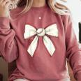 Baseball Coquette Bow Cute Baseball Game Comfort Colors Sweatshirt Orchid Baseball Coquette Bow Cute Baseball Game Comfort Colors Sweatshirt Orchid