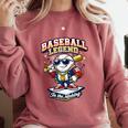 Baseball Cute Youth Ice Cream Valentine Day Sporty Fun Comfort Colors Sweatshirt Orchid Baseball Cute Youth Ice Cream Valentine Day Sporty Fun Comfort Colors Sweatshirt Orchid