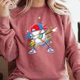 Baseball Dabbing Sports For Boys And Girls Game Day Comfort Colors Sweatshirt Orchid