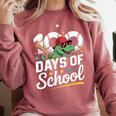 Baseball Dinosaur 100 Days Of School Kids Theme Comfort Colors Sweatshirt Orchid