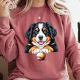 Baseball Dog Men & Women Comfort Colors Sweatshirt Orchid Baseball Dog Men & Women Comfort Colors Sweatshirt Orchid