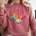 Baseball Drip 6 7 Number 67 Six Seven Meme Boys Kids Comfort Colors Sweatshirt Orchid Baseball Drip 6 7 Number 67 Six Seven Meme Boys Kids Comfort Colors Sweatshirt Orchid