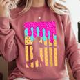 Baseball Drip Bat Boys Ice Cream American Flag 4th Of July Comfort Colors Sweatshirt Orchid Baseball Drip Bat Boys Ice Cream American Flag 4th Of July Comfort Colors Sweatshirt Orchid