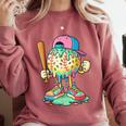 Baseball Drip For Boys Ice Cream Drip Baseball Sport Comfort Colors Sweatshirt Orchid Baseball Drip For Boys Ice Cream Drip Baseball Sport Comfort Colors Sweatshirt Orchid