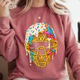 Baseball Drip For Boys Ice Cream Drip Youth Boys Catcher's Comfort Colors Sweatshirt Orchid Baseball Drip For Boys Ice Cream Drip Youth Boys Catcher's Comfort Colors Sweatshirt Orchid