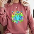 Baseball Drip For Boys Ice Cream Drip Youth Boys Baseball Comfort Colors Sweatshirt Orchid Baseball Drip For Boys Ice Cream Drip Youth Boys Baseball Comfort Colors Sweatshirt Orchid