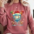 Baseball Drip Boys Youth Santa Christmas Baseball Comfort Colors Sweatshirt Orchid Baseball Drip Boys Youth Santa Christmas Baseball Comfort Colors Sweatshirt Orchid