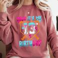 Baseball Drip Bruh It's My 13th Birthday Boy Ice Cream Drip Comfort Colors Sweatshirt Orchid