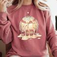 Baseball Drip Ice Cream Melting Illustration Comfort Colors Sweatshirt Orchid Baseball Drip Ice Cream Melting Illustration Comfort Colors Sweatshirt Orchid