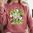 Baseball Drip Ice Cream Shamrock Irish St Patricks Men Comfort Colors Sweatshirt Orchid Baseball Drip Ice Cream Shamrock Irish St Patricks Men Comfort Colors Sweatshirt Orchid