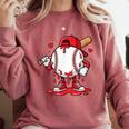 Baseball Drip Icecream Men Boy Valentine Comfort Colors Sweatshirt Orchid Baseball Drip Icecream Men Boy Valentine Comfort Colors Sweatshirt Orchid