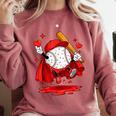 Baseball Drip Icecream Youth Boy Valentine Comfort Colors Sweatshirt Orchid Baseball Drip Icecream Youth Boy Valentine Comfort Colors Sweatshirt Orchid