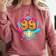 Baseball Drip Jersey Number 99 For Players & 99th Birthday Comfort Colors Sweatshirt Orchid Baseball Drip Jersey Number 99 For Players & 99th Birthday Comfort Colors Sweatshirt Orchid