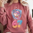 Baseball Drip Number 67 Player 67th Birthday Ice Cream 67 Comfort Colors Sweatshirt Orchid Baseball Drip Number 67 Player 67th Birthday Ice Cream 67 Comfort Colors Sweatshirt Orchid