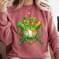 Baseball Drip St Patricks Day Boys Baseball St Patricks Day Comfort Colors Sweatshirt Orchid