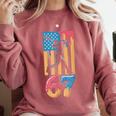 Baseball Drip USA Flag 67 Player 67th Birthday Ice Cream 67 Comfort Colors Sweatshirt Orchid Baseball Drip USA Flag 67 Player 67th Birthday Ice Cream 67 Comfort Colors Sweatshirt Orchid