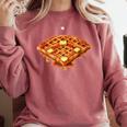 Baseball Dripping Waffle Field Comfort Colors Sweatshirt Orchid Baseball Dripping Waffle Field Comfort Colors Sweatshirt Orchid