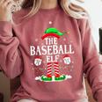 The Baseball Elf Christmas Sport Lovers Xmas Elf Comfort Colors Sweatshirt Orchid The Baseball Elf Christmas Sport Lovers Xmas Elf Comfort Colors Sweatshirt Orchid