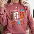 Baseball Football Basketball I Survived 100 Days Of School Comfort Colors Sweatshirt Orchid Baseball Football Basketball I Survived 100 Days Of School Comfort Colors Sweatshirt Orchid