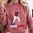 Make Baseball Great Again Donald Trump Baseball Comfort Colors Sweatshirt Orchid Make Baseball Great Again Donald Trump Baseball Comfort Colors Sweatshirt Orchid