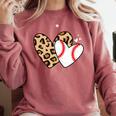Baseball Heart Leopard Heart Sport Baseball Mom Comfort Colors Sweatshirt Orchid Baseball Heart Leopard Heart Sport Baseball Mom Comfort Colors Sweatshirt Orchid