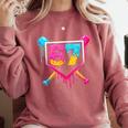 Baseball Ice Cream Drip 67 Meme Six Seven 67th Birthday Comfort Colors Sweatshirt Orchid Baseball Ice Cream Drip 67 Meme Six Seven 67th Birthday Comfort Colors Sweatshirt Orchid