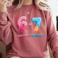 Baseball Ice Cream Drip 67 Official Teenager 13th Birthday Comfort Colors Sweatshirt Orchid
