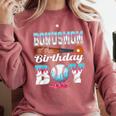 Baseball Ice Cream Drip Bonus Mom Of The Birthday Boy Comfort Colors Sweatshirt Orchid