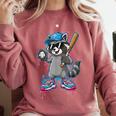 Baseball Ice Cream Drip For Boys And Girls Batter Game Day Comfort Colors Sweatshirt Orchid