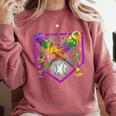 Baseball Ice Cream Drip Boys Mardi Gras Carnival Party Mask Comfort Colors Sweatshirt Orchid Baseball Ice Cream Drip Boys Mardi Gras Carnival Party Mask Comfort Colors Sweatshirt Orchid