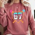 Baseball Ice Cream Drip Number 67 Player Six Seven Meme 6 7 Comfort Colors Sweatshirt Orchid Baseball Ice Cream Drip Number 67 Player Six Seven Meme 6 7 Comfort Colors Sweatshirt Orchid