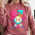 Baseball Ice Cream Drip Number 67 Six Seven Meme 67 Comfort Colors Sweatshirt Orchid Baseball Ice Cream Drip Number 67 Six Seven Meme 67 Comfort Colors Sweatshirt Orchid