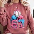 Baseball Ice Cream Drip Six Seven Gen Alpha Meme 67 Comfort Colors Sweatshirt Orchid Baseball Ice Cream Drip Six Seven Gen Alpha Meme 67 Comfort Colors Sweatshirt Orchid