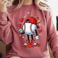 Baseball Ice Cream Drip Valentines Day Sports For Kids Boys Comfort Colors Sweatshirt Orchid Baseball Ice Cream Drip Valentines Day Sports For Kids Boys Comfort Colors Sweatshirt Orchid