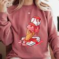 Baseball Ice Cream Drip Youth Strawberry Baseball Red Comfort Colors Sweatshirt Orchid Baseball Ice Cream Drip Youth Strawberry Baseball Red Comfort Colors Sweatshirt Orchid