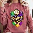 Baseball Ice Cream Respect The Drip Mardi Gras Carnival Boys Comfort Colors Sweatshirt Orchid Baseball Ice Cream Respect The Drip Mardi Gras Carnival Boys Comfort Colors Sweatshirt Orchid