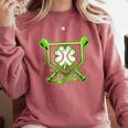 Baseball Icecream St Patrick's Day Lucky Charm Shamrock Drip Comfort Colors Sweatshirt Orchid Baseball Icecream St Patrick's Day Lucky Charm Shamrock Drip Comfort Colors Sweatshirt Orchid