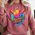 Baseball Lifestyle Drip Icecream Comfort Colors Sweatshirt Orchid Baseball Lifestyle Drip Icecream Comfort Colors Sweatshirt Orchid