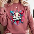 Baseball Lifestyle Shirt Youth Baseball Drip Icecream Boys Comfort Colors Sweatshirt Orchid