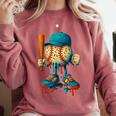 Baseball Lifestyle Youth Baseball Drip Icecream Comfort Colors Sweatshirt Orchid Baseball Lifestyle Youth Baseball Drip Icecream Comfort Colors Sweatshirt Orchid