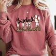 Baseball Lola Women BallPark Lola Baseball Mom Mother's Day Comfort Colors Sweatshirt Orchid Baseball Lola Women BallPark Lola Baseball Mom Mother's Day Comfort Colors Sweatshirt Orchid