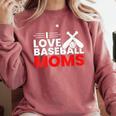 Baseball I Love Baseball Moms Comfort Colors Sweatshirt Orchid