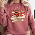 Baseball Mama Coffee Game Day Vibes Baseball Mom Comfort Colors Sweatshirt Orchid