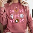 Baseball Mama Era Bows Baseball Mom Women Comfort Colors Sweatshirt Orchid Baseball Mama Era Bows Baseball Mom Women Comfort Colors Sweatshirt Orchid