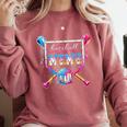 Baseball Mama Ice Cream Drip For Men Women Boy Kids Comfort Colors Sweatshirt Orchid