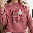 Baseball Mama Baseball Mom Game Day Senior Night Comfort Colors Sweatshirt Orchid