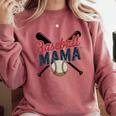 Baseball Mama Squad Proud Sports Mom Game Day Comfort Colors Sweatshirt Orchid