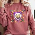 Baseball Mardi Gras Carnival Party Mask Ice Cream Drip Boys Comfort Colors Sweatshirt Orchid Baseball Mardi Gras Carnival Party Mask Ice Cream Drip Boys Comfort Colors Sweatshirt Orchid