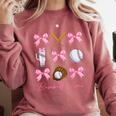 Baseball Mimi Era Bows Baseball Mom Women Comfort Colors Sweatshirt Orchid Baseball Mimi Era Bows Baseball Mom Women Comfort Colors Sweatshirt Orchid