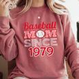 Baseball Mom Since 1979 Comfort Colors Sweatshirt Orchid